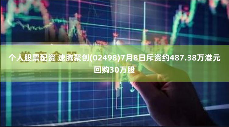 个人股票配资 速腾聚创(02498)7月8日斥资约487.38万港元回购30万股